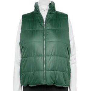 Tek Gear Women’s cropped reversible puffer jacket,3X, NWT